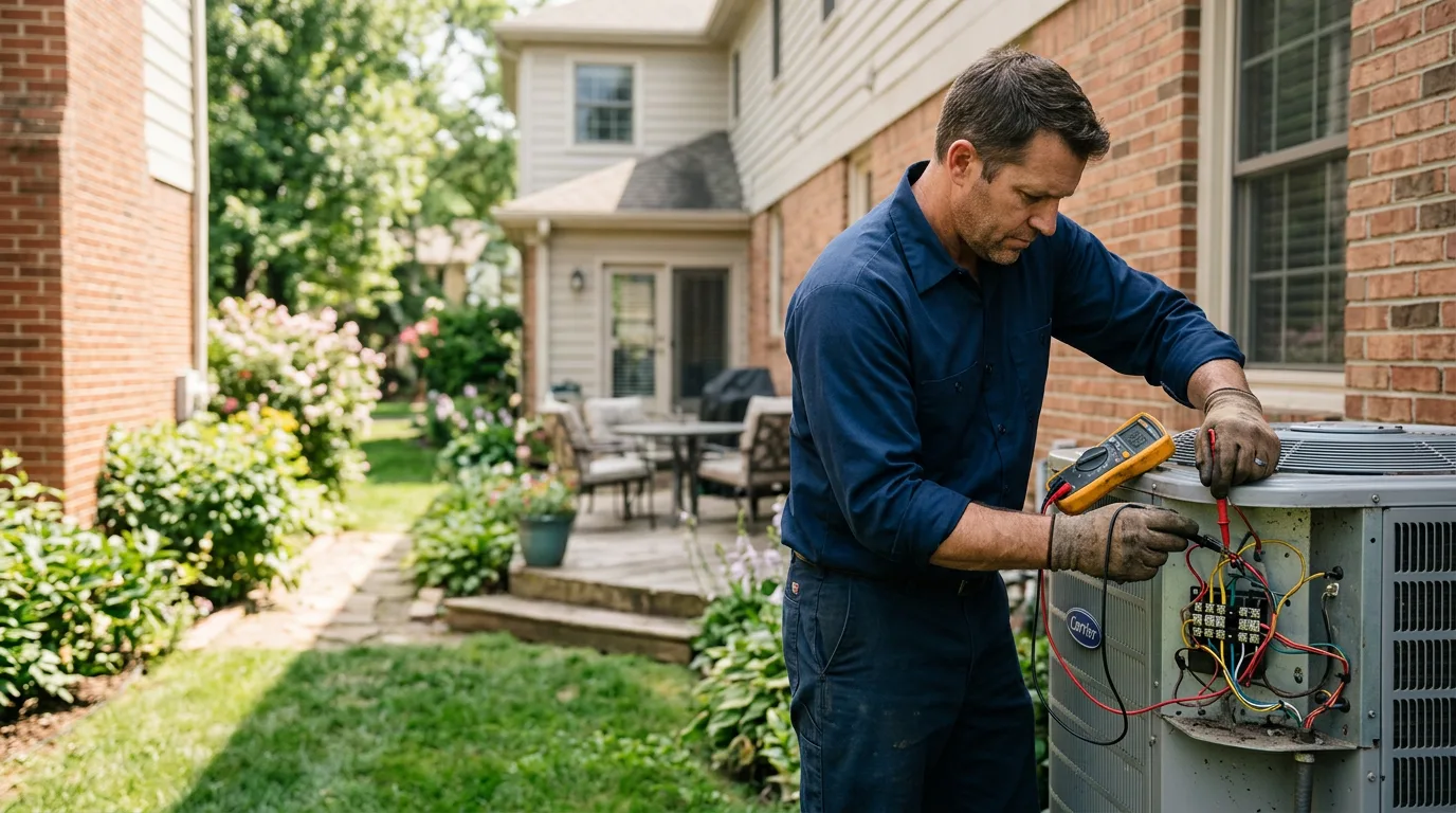 HVAC technician working near East Dixfield, ME